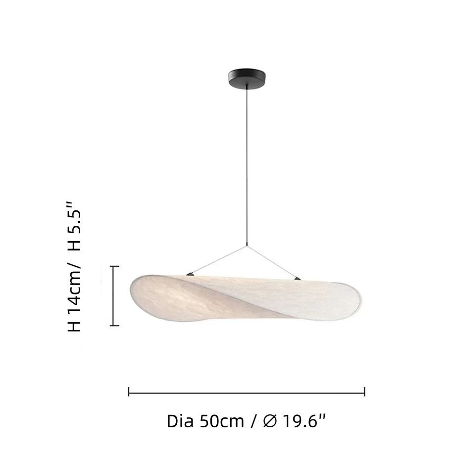 Picture of Nordic Minimalist Pendant Light | White Fabric Pendant Light | Ping ...